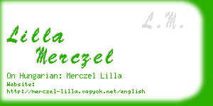 lilla merczel business card